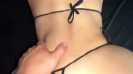 Watch me give my boyfriend another pussy in this amateur lesbian sex!