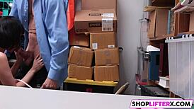 Penelope Gets Fucked Hard For Theft In Shop