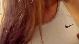 Young Lonely Blond Masturbates Until She Finishes