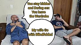 Cuckold husband invites friend to watch and join wife