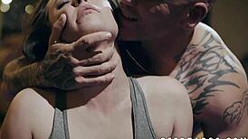 casey calvert gets her ass fucked by derrick pierce right after their intense wrestling match, his monster cock stretching her tight hole