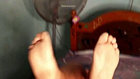 Blindfolded Redhead Endures Rough Pussy Fucking and Anal Creampie