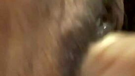 Solo play with dildo leads to intense cum release on pussy toys