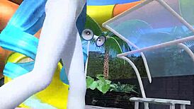 hatsune miku, dear cocoa, why are you dancing naked with those sexy big tits?