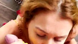 Wanna see me deepthroat and take cum POV?