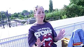 german scout picks alia star for first anal casting