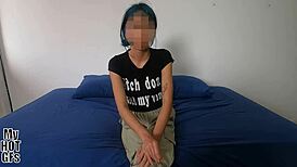 Oh wow, is this Latina teen with natural tits really legal?