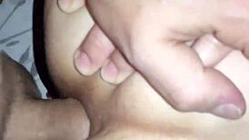 she can't remove the butt plug at casting