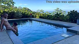 Costa rica blowjob outdoors pov