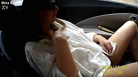 Oh my gosh, I’m naked in my car with a dildo!