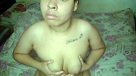 Latina Brunette Fingers Her Big Pussy with Vibrator and Cums Like a Slut