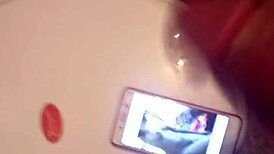 Cum explodes for eager black cock lover in wild action!