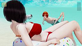 Imagine my real desire: that big-ass Indian babe with huge tits teasing in the game.