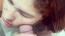 Husband Commands Wife to Kneel and Suck Huge Cock!