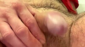 close-up sport activity with self-pissing