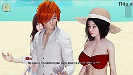 Imagine my real desire: that big-ass Indian babe with huge tits teasing in the game.