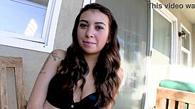 kat dior savors big dick pov blowjob and swallows jizz