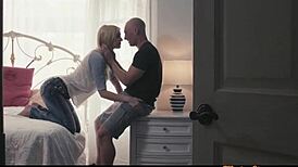 Blonde girlfriend shares intimate erotic moments with boyfriend