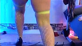 Hotwife Steffi rips clothes in crazy vibrator pussy dance