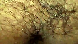 ohh, your dick feels so hard against my wet hairy pussy, wife