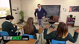 Innocent Girl Becomes Sex Ed Prop at TeamSkeet Singles