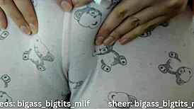 I crave touching my oiled milf ass in pajamas