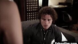 golddigging mature stepmom stirs up trouble in a messy family affair