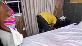 I banged my gateman while husband was away from home.