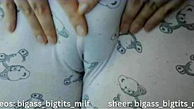 I crave touching my oiled milf ass in pajamas