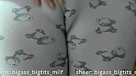 I crave touching my oiled milf ass in pajamas