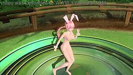 megurine luka in popipo project diva nude mod full nude bunny costume 😍