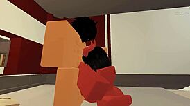 Slut Gets Fucked By Random Guy In Roblox.
