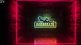 So, Russah’s first time with double penetration at HardBrazil was wild. That Brazilian skinny guy took it like a champ!