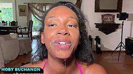 Lacey London Takes Rough Interracial Face Fuck With Spit