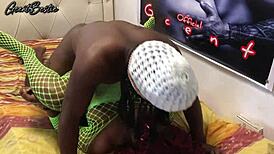 Damn! Rough and Fast Black Couple Banging Hard in Amateur Porn!