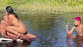 Brazilian wife gets pounded bare by another guy as husband watches in tears.