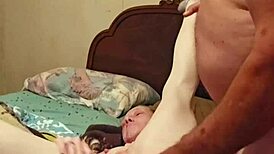 spread those legs wide for me, he says while slapping her juicy pussy with his cock