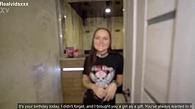 i got my girlfriend a chick for her birthday and we banged in a hot threesome