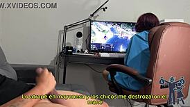 Risking it all to reveal my monster cock in subtitles.