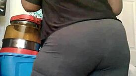 Nasty Dominican Housewife with Juicy Ass in Caribbean Action