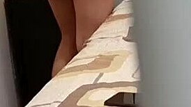 Spying on my sexy Mexican university classmate during promo trip