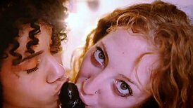 Interracial lesbian sex with two hotties playing hot with the toy!