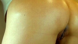 uncensored japanese girl bent over for horny fucking and cum