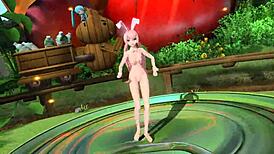 megurine luka in popipo project diva nude mod full nude bunny costume 😍
