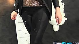 Classy European Hottie Poses in High Heels for Glamour Shoot