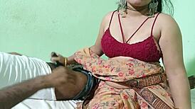 when hubby’s out, she’s givin’ her devar ji some deep throat fun