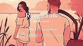 Kjæreste tar stor kuk dypt i ræva med skittent snakk