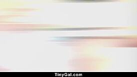 Tiny Gal Gets Pussy Stuffed In Full Nelson Slam