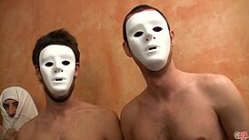 Spanish Babes Suck and Swallow Group