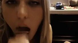 Stunning British Teen Sucks Big Cock And Takes Cumshot